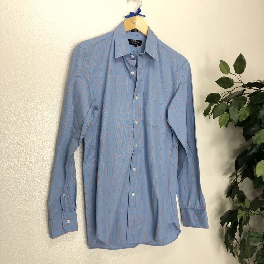 Mens J Crew Checkered Button Down Shirt